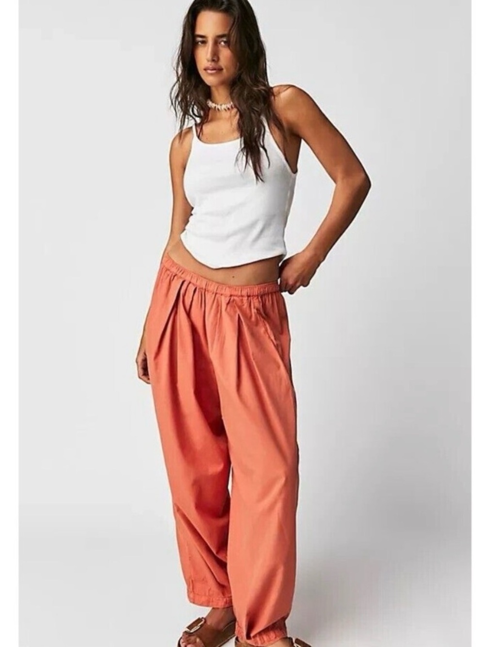 Free People To the Sky Parachute Pants Low Rise Women's Large Boho Festival